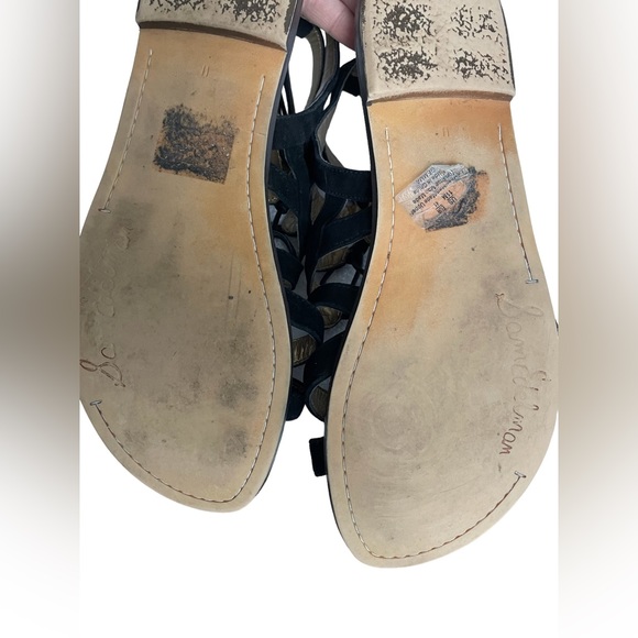 Sam Edelman Gladiator Black Suede Sandals EUC Size 11 - Picture 13 of 13